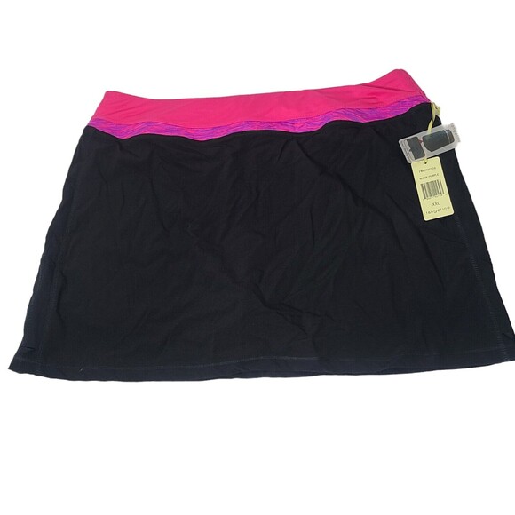 Tangerine Tops - Tangerine Womens Plus XXL Skort Skirt‎ Strech Shirring Black Purple Tennis New